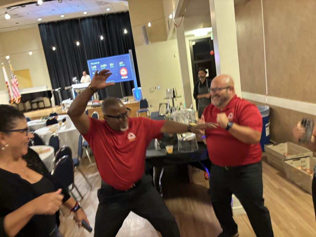 Dancing after dinner