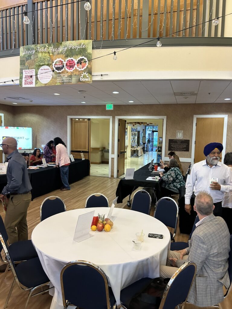 Guests arriving and finding their tables